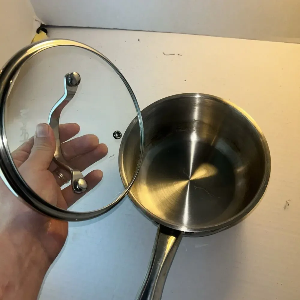 PARINI COPPER 3 QUART SAUCE PAN NON-STICK COATING PTFE & PFOA FREE